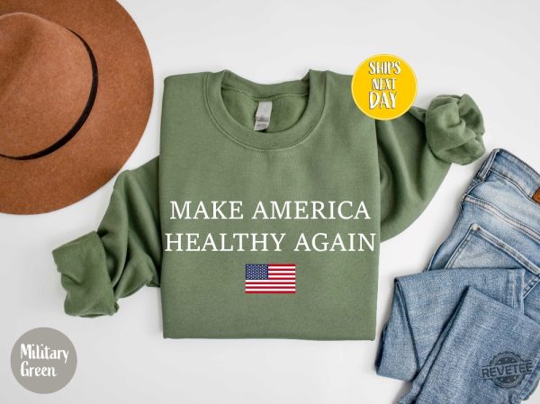 Make America Healthy Again Sweatshirt Support Trump Shirt Trump Vance 24 Sweater Make America Healthy Again Shirt Hoodie revetee 4