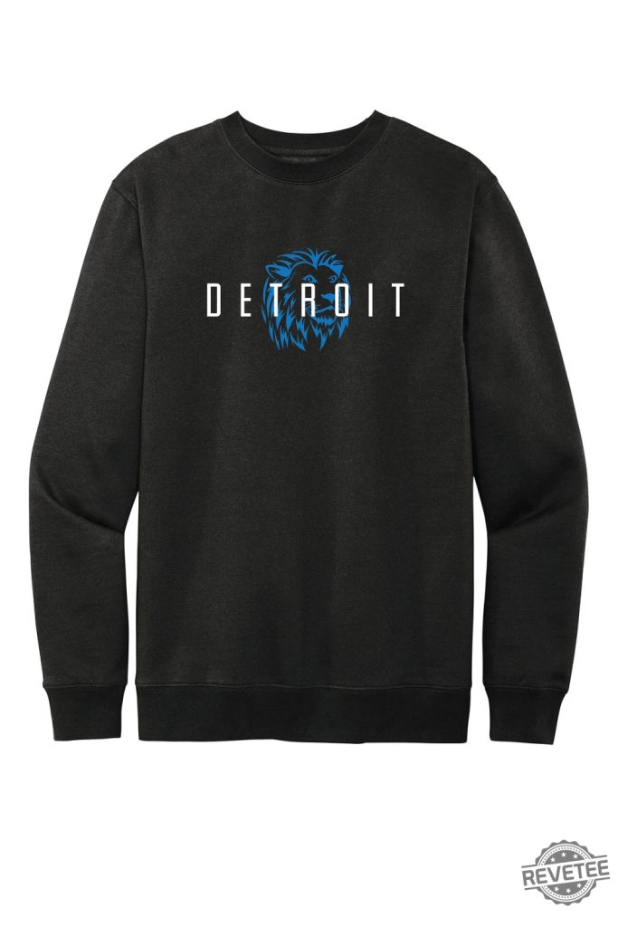 Detroit Lions Embroidered Crewneck Sweatshirt Shirt Hoodie Gift For Detroit Lions Fan revetee 1