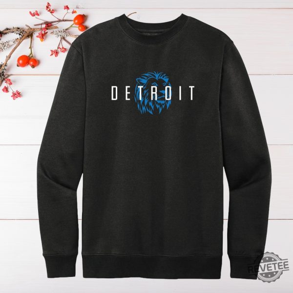 Detroit Lions Embroidered Crewneck Sweatshirt Shirt Hoodie Gift For Detroit Lions Fan revetee 4