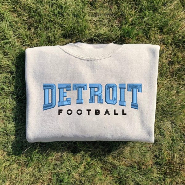 Vintage Detroit Lions Embroidered Sweatshirt Detroit Lions Embroidered Shirt Hoodie Detroit Lions Shirt revetee 2