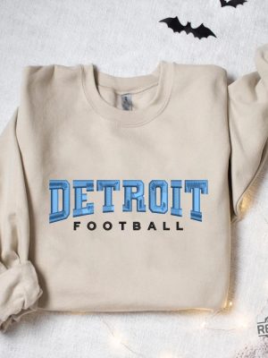 Vintage Detroit Lions Embroidered Sweatshirt Detroit Lions Embroidered Shirt Hoodie Detroit Lions Shirt revetee 3