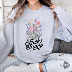 fuck trump t shirt anti donald trump graphic tee floral f trump shirt