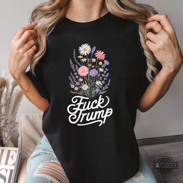 fuck trump t shirt anti donald trump graphic tee floral f trump shirt