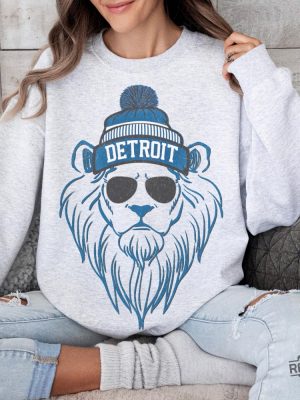 Detroit Lions Sweatshirt Detroit Lions Tee Lion Mascot Detroit Lions Shirt Detroit Lions Sweater Tailgate Game Day Detroit Lions Shirt revetee 7