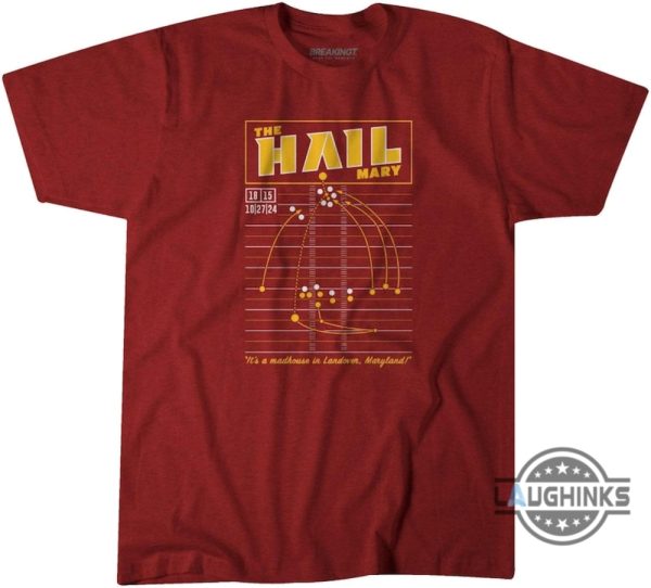 the hail mary play diagram football shirt washington commanders nfl tee