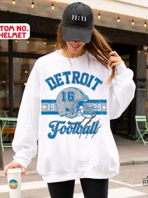 Vintage Detroit Lions Sweatshirt Detroit Lions Hoodie Detroit Lions Shirts Retro Lions Sweatshirt Detroit Lions Shirt revetee 4