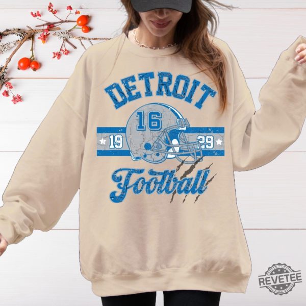 Vintage Detroit Lions Sweatshirt Detroit Lions Hoodie Detroit Lions Shirts Retro Lions Sweatshirt Detroit Lions Shirt revetee 5