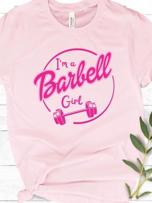 Im A Barbell Girl Workout Shirt Barbell Girl Crossfit Shirt Weightlifting Shirt Gym Girl Shirt Cute Gym Shirt Powerlifting Workout Shirt Hoodie Sweatshirt revetee 2