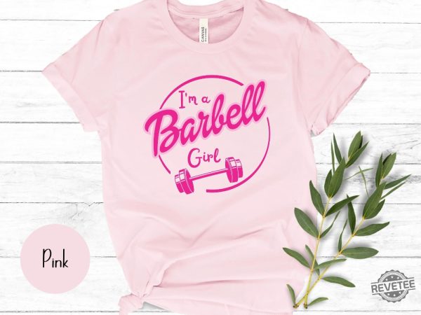 Im A Barbell Girl Workout Shirt Barbell Girl Crossfit Shirt Weightlifting Shirt Gym Girl Shirt Cute Gym Shirt Powerlifting Workout Shirt Hoodie Sweatshirt revetee 2