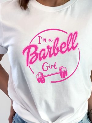 Im A Barbell Girl Workout Shirt Barbell Girl Crossfit Shirt Weightlifting Shirt Gym Girl Shirt Cute Gym Shirt Powerlifting Workout Shirt Hoodie Sweatshirt revetee 3