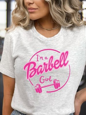 Im A Barbell Girl Workout Shirt Barbell Girl Crossfit Shirt Weightlifting Shirt Gym Girl Shirt Cute Gym Shirt Powerlifting Workout Shirt Hoodie Sweatshirt revetee 5