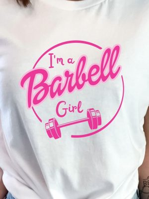 Im A Barbell Girl Workout Shirt Barbell Girl Crossfit Shirt Weightlifting Shirt Gym Girl Shirt Cute Gym Shirt Powerlifting Workout Shirt Hoodie Sweatshirt revetee 6