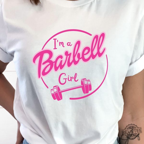 Im A Barbell Girl Workout Shirt Barbell Girl Crossfit Shirt Weightlifting Shirt Gym Girl Shirt Cute Gym Shirt Powerlifting Workout Shirt Hoodie Sweatshirt revetee 6