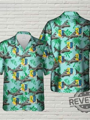 129Th Rescue Wing Lockheed Hc 130 Hawaiian Shirt Button Up Shirt revetee 2