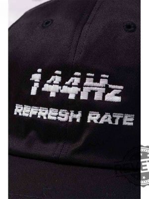 144Hz Refresh Rate Hat 144Hz Refresh Rate Embroidered Cap 144Hz Refresh Rate Embroidered Hat Unique revetee 2