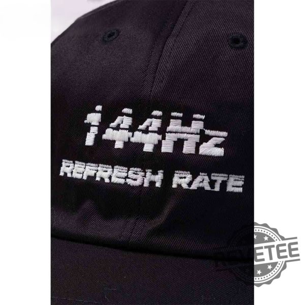 144Hz Refresh Rate Hat 144Hz Refresh Rate Embroidered Cap 144Hz Refresh Rate Embroidered Hat Unique revetee 2