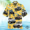 Jeep Stunning Tropical Style Hawaiian Shirt Jeep Wrangler Tropical Hawaiian Shirt Button Up Shirt revetee 1