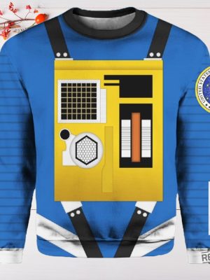 2001 A Space Odyssey Blue Ugly Sweater 2001 A Space Odyssey Blue Sweatshirt revetee 4