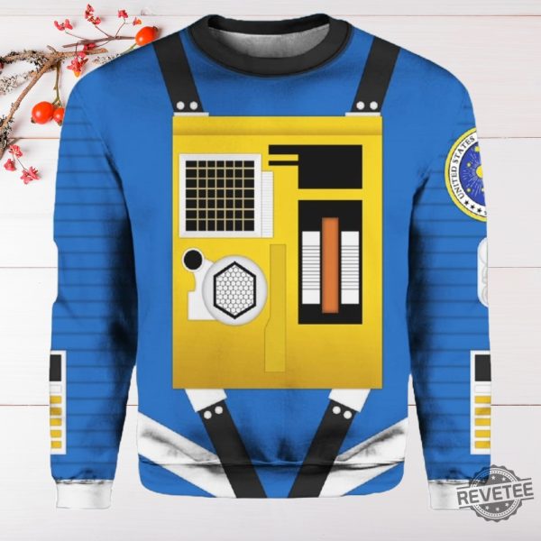 2001 A Space Odyssey Blue Ugly Sweater 2001 A Space Odyssey Blue Sweatshirt revetee 4