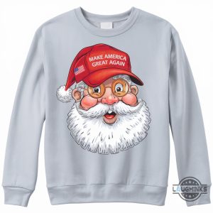 trump santa shirt santa claus donald trump make america great again christmas maga tee laughinks 1