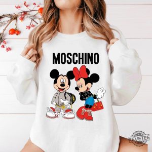 Moschino Sweatshirt Moschino Mickey Shirt Moschino Minnie Shirt Disney World Shirt Moschino Mickey Hoodie Sweatshirt Unique revetee 1