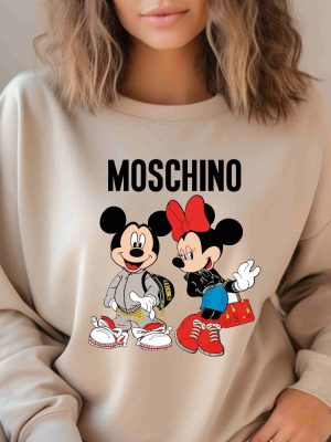 Moschino Sweatshirt Moschino Mickey Shirt Moschino Minnie Shirt Disney World Shirt Moschino Mickey Hoodie Sweatshirt Unique revetee 2