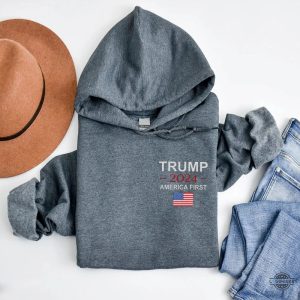 trump 2024 america first embroidered sweatshirt t shirt hoodie