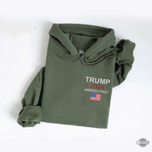 trump 2024 america first embroidered sweatshirt t shirt hoodie