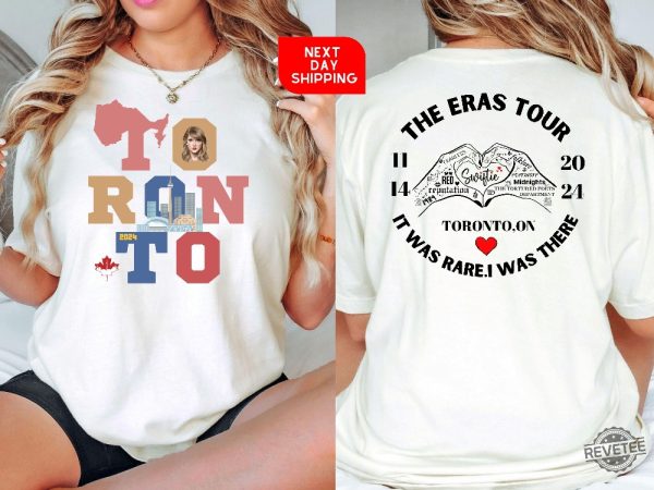 Taylor Swift Toronto Nights Personalized Shirt Toronto Canada Eras Tour Date 1114 Custom Date Sweatshirt Fan Merch Gift Concert revetee 4