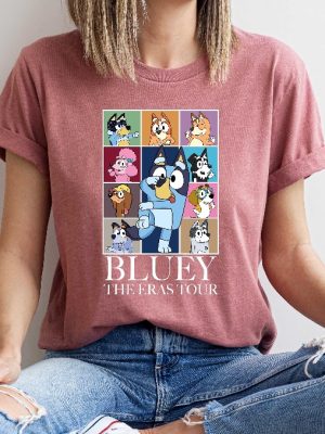 Bluey The Eras Tour T Shirt Hoodie Sweashirt In My Bluey Era Shirt Bluey Characters Shirt Heeler Family Shirt Bluey And Bingo Eras Tour Shirt Hoodie revetee 2