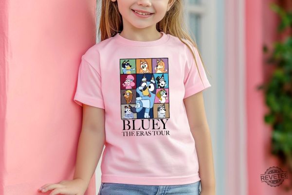 Bluey The Eras Tour T Shirt Hoodie Sweashirt In My Bluey Era Shirt Bluey Characters Shirt Heeler Family Shirt Bluey And Bingo Eras Tour Shirt Hoodie revetee 3