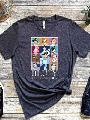 Bluey The Eras Tour T Shirt Hoodie Sweashirt In My Bluey Era Shirt Bluey Characters Shirt Heeler Family Shirt Bluey And Bingo Eras Tour Shirt Hoodie revetee 4