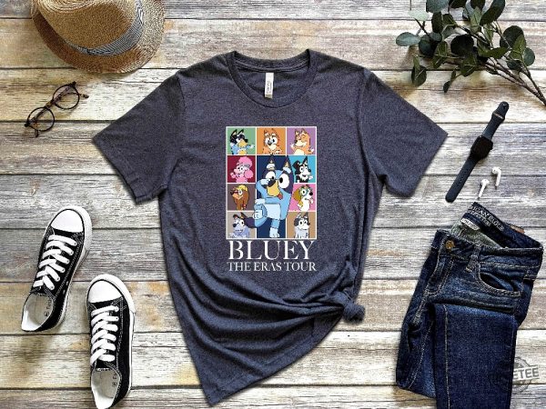 Bluey The Eras Tour T Shirt Hoodie Sweashirt In My Bluey Era Shirt Bluey Characters Shirt Heeler Family Shirt Bluey And Bingo Eras Tour Shirt Hoodie revetee 4