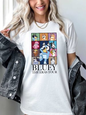 Bluey The Eras Tour T Shirt Hoodie Sweashirt In My Bluey Era Shirt Bluey Characters Shirt Heeler Family Shirt Bluey And Bingo Eras Tour Shirt Hoodie revetee 5