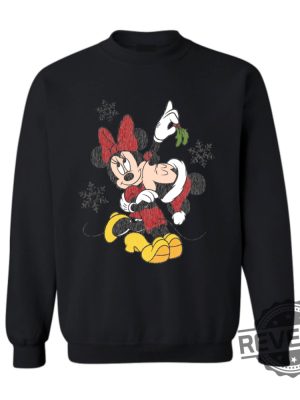 Mickey Minnie Christmas Crew T Shirt Hoodie Sweatshirt Gift For Mickey Mouse Disney Lovers Mickey Mouse Love Sweatshirt revetee 2