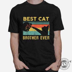 Funny Vintage Cat Shirt Best Cat Brother Ever giftyzy 1 5