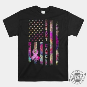 Tie Dye Stripes Fun Flag Tee For Breast Cancer Support giftyzy 1 1