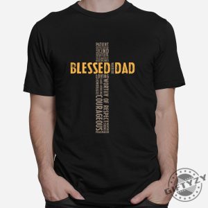 Blessed Dad Christian Tee Funny Unique Gift giftyzy 1 5