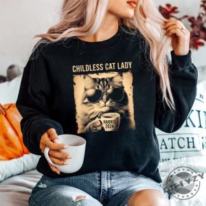 Quirky Vintage Childless Cat Lady Shirt Stand Out Fun giftyzy 1 2