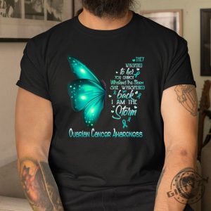 Stormy Humor Ovarian Cancer Butterfly Shirt giftyzy 1 1