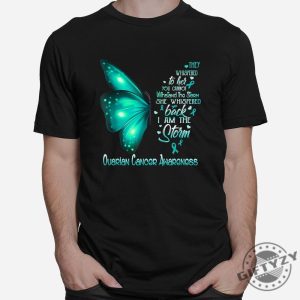 Stormy Humor Ovarian Cancer Butterfly Shirt giftyzy 1 5