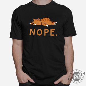 Funny Nope Orange Cat Shirt For Quirky Cat Lovers giftyzy 1 5