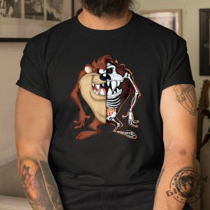 Wacky Taz Skeletal Tee Unique Looney Tunes Humor giftyzy 1 1