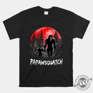 Funny Bigfoot Dad Tee Unique Papaw Squatch Shirt giftyzy 1 1