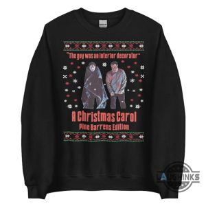 the sopranos christmas sweater sweatshirt t shirt hoodie the guy wan an interior decorator a christmas carol pine barrens edition tee laughinks 1