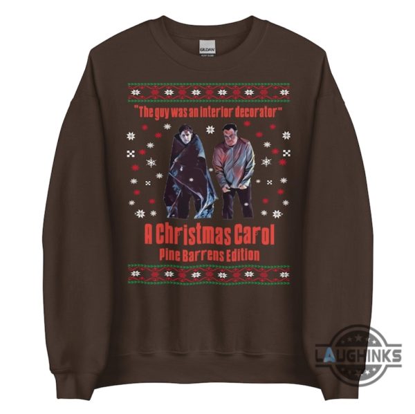 the sopranos christmas sweater sweatshirt t shirt hoodie the guy wan an interior decorator a christmas carol pine barrens edition tee laughinks 2