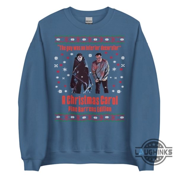 the sopranos christmas sweater sweatshirt t shirt hoodie the guy wan an interior decorator a christmas carol pine barrens edition tee laughinks 4