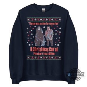 the sopranos christmas sweater sweatshirt t shirt hoodie the guy wan an interior decorator a christmas carol pine barrens edition tee laughinks 6