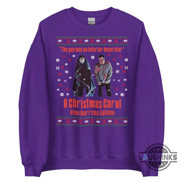 the sopranos christmas sweater sweatshirt t shirt hoodie the guy wan an interior decorator a christmas carol pine barrens edition tee laughinks 7