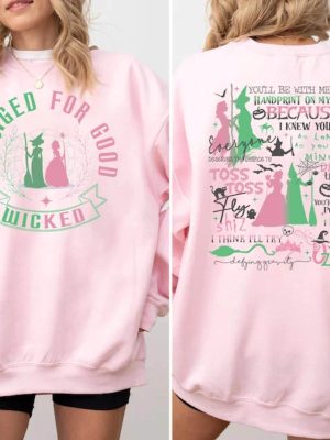 Changed For Good Sweatshirt Hoodie Shirt Wicked Defying Gravity Sweatshirt Shirt Wicked Sweatshirt Wizard Of Oz Sweatshirt revetee 4